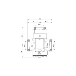 AFRISO Zawór temperaturowy ATV 336 DN25 Rp1" kvs 9 60°C 1633610